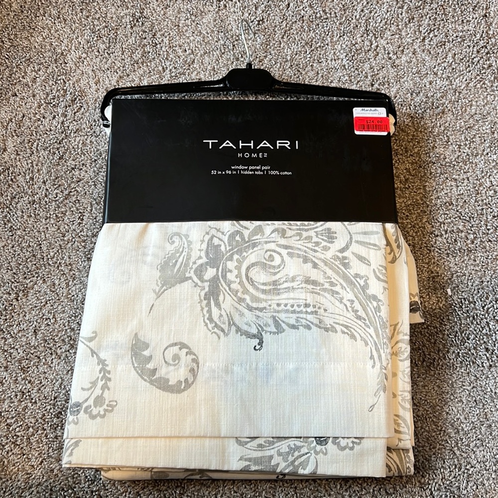 White and gray window panel pair